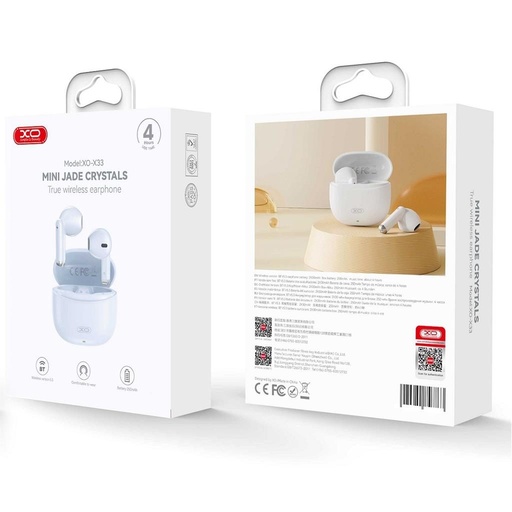 XO X33 bezdrôtový Bluetooth headset (Modrý)