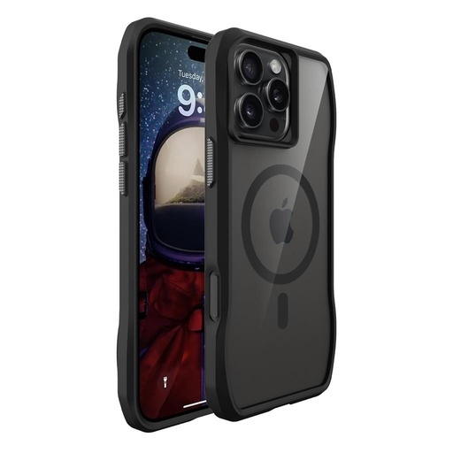 Apple iPhone 16 Pro Max TOKO Octagon magsafe zadný kryt (Čierny)