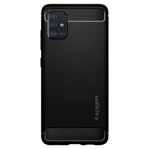 Samsung Galaxy A51 Spigen Rugged armor odolný proti nárazu puzdro, čierny