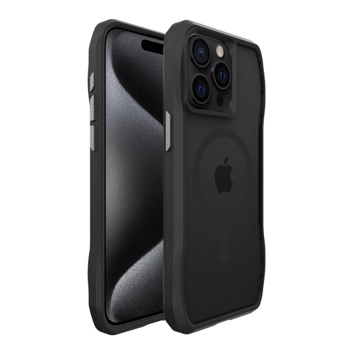 Apple iPhone 15 Pro TOKO Octagon magsafe zadný kryt (Čierny)