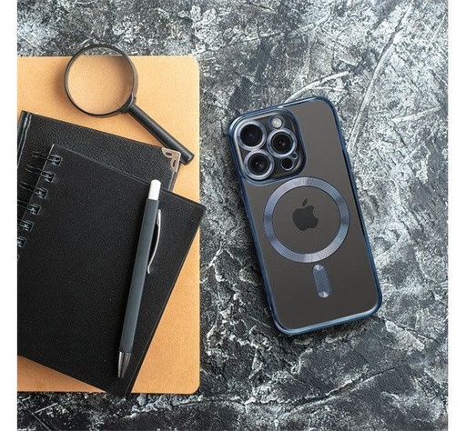 Apple iPhone 15 Pro Max Color Chrome Magsafe zadný kryt (Modrý)
