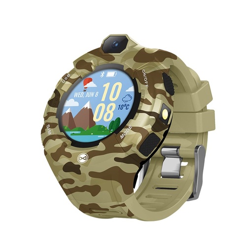 Forever Care Me KW-400 detský inteligentné hodinky, military