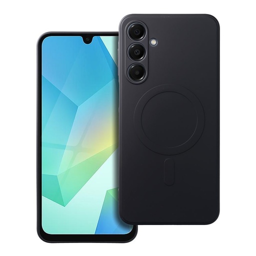 Samsung Galaxy A16 4G / Galaxy A16 5G Silicone Mag magsafe zadný kryt (Čierny)