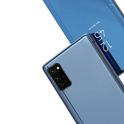 Samsung Galaxy A16 4G / Galaxy A16 5G Priehľadný view knižkové puzdro (Modrý)
