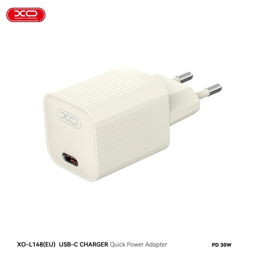 XO L148 PD 30W rýchlonabíjačka (Béžový) – USB-C konektor