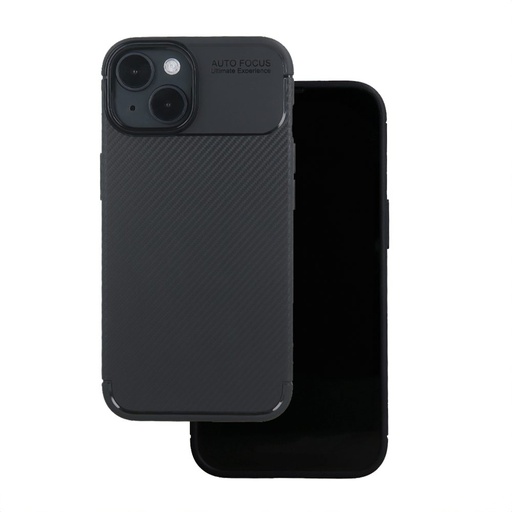 Apple iPhone 16e carbon fiber silikónový zadný kryt (Čierny)