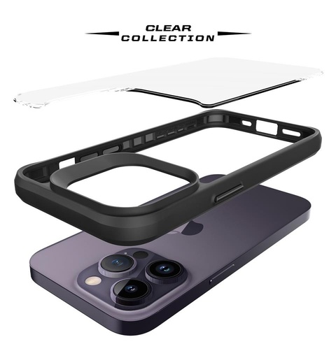 Apple iPhone 14 Pro TOKO Combat X mode Frost zadný kryt (Čierny)