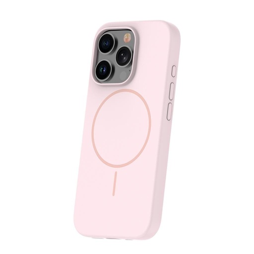 Apple iPhone 15 Pro Silicone Thin magsafe zadný kryt (Ružový)