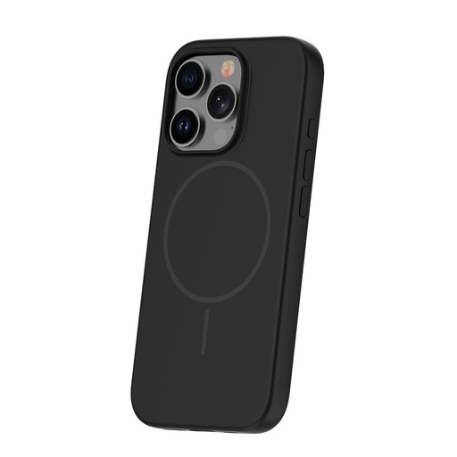 Apple iPhone 15 Pro Max Silicone Thin magsafe zadný kryt (Čierny)