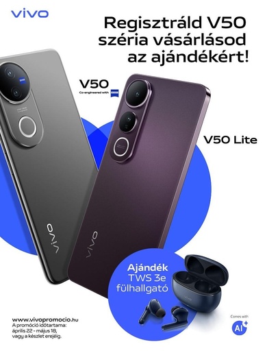 Vivo V50 5G Dual Sim 12GB RAM 512GB - (Hmlisto fialový)