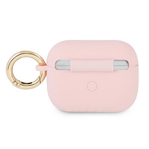 AirPods Pro Guess Silicone Vintage Script puzdro (Ružový) - GUAPSSSI