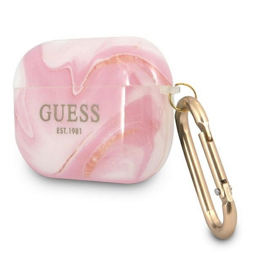 AirPods Pro Guess Marble puzdro (Ružový) - GUAPUNMP