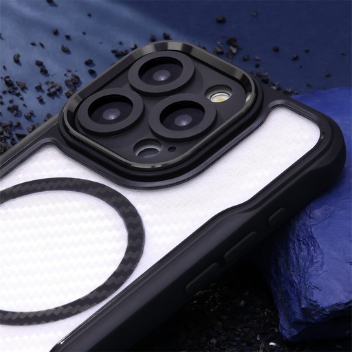 Apple iPhone 16e Defender carbon MagSafe zadný kryt (Čierny)