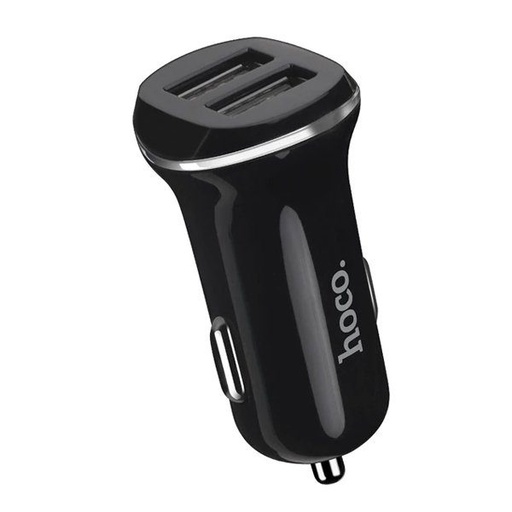 Hoco Z1 2.1A do auta nabíjačka 2xUSB port, Čierny