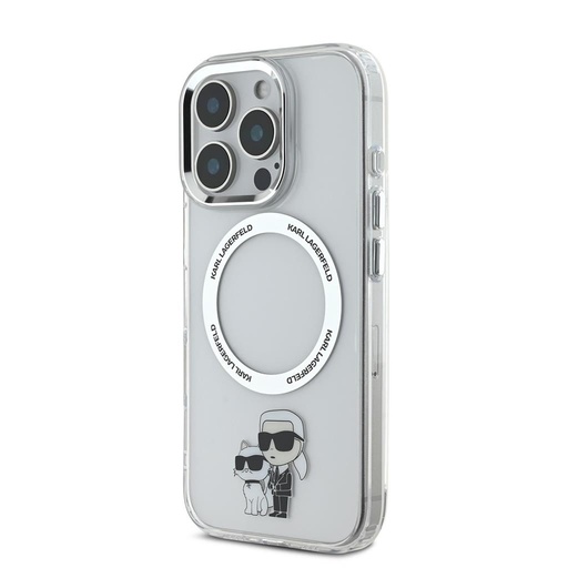 Apple iPhone 16 Pro Max Karl Lagerfeld IML Karl and Choupette MagSafe puzdro (Priehľadný) - KLHMP16XHNKCIT
