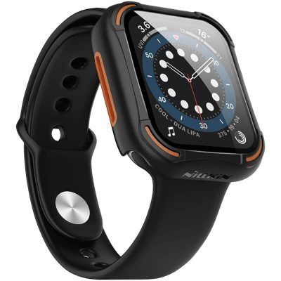Apple Watch 4 44mm / Watch 5 44mm / Watch 6 44mm / Watch SE 44mm Hoco WS6 Shadow series puzdro (Sivý)