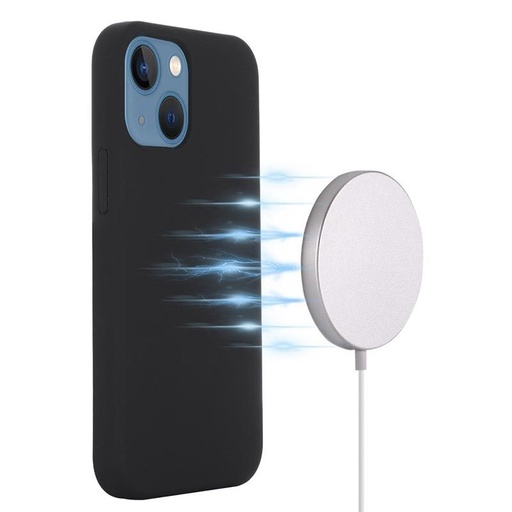 Apple iPhone 16 Pro Max liquid silicone MagSafe zadný kryt (Čierny)