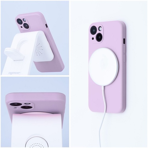 Apple iPhone 17 Silicone mag cover magsafe zadný kryt (Ružový)