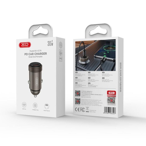 XO CC70 do auta nabíjačka PD 30W 1×USB-C (Čierny)