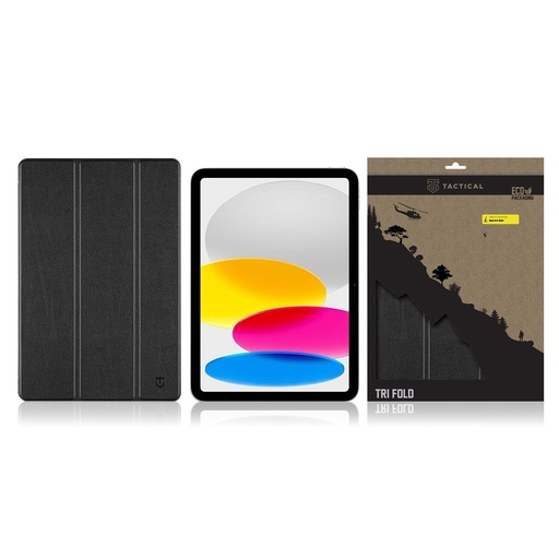 Apple iPad 10.9 2022 / iPad 11 2025 Tactial Tri Fold tablet puzdro (Čierny)