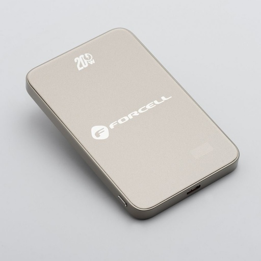 Forcell F-Energy SuperSlim F5K8 MagSafe power bank 15W 5000 mAh (Sivý)
