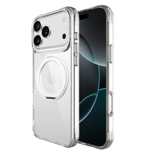 Apple iPhone 17 Pro TOKO Pure MagSafe 360 ring zadný kryt (Strieborný)
