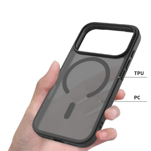 Apple iPhone 17 Pro Max Roar Haptic Button Matte MagSafe zadný kryt (Čierny)