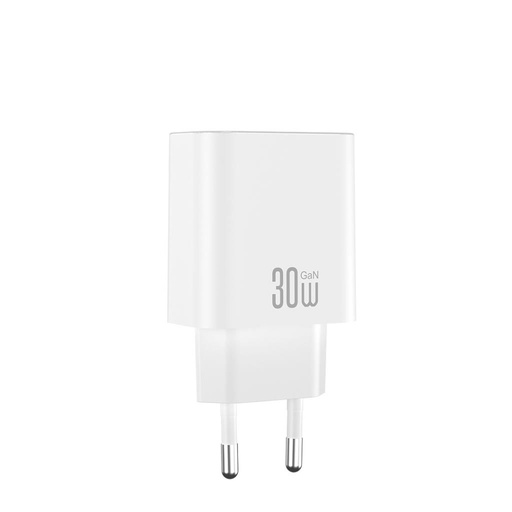 XO CE41(EU) sieťový rýchlonabíjačka (Biely) - 30W, 1xUSB-C
