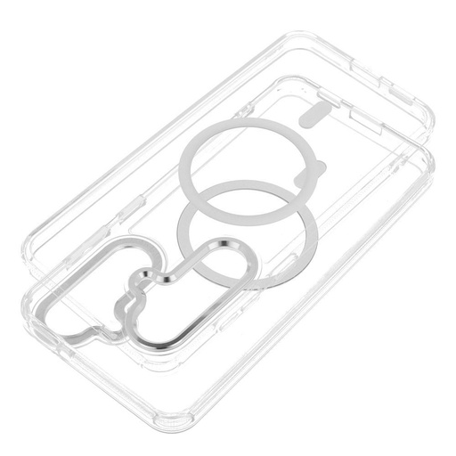 Samsung Galaxy S26 Ultra Frame Hybrid MagSafe zadný kryt (Priehľadný)