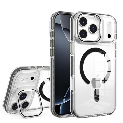 Samsung Galaxy S26 Ultra Lens MagSafe Silikónový zadný kryt (Čierny)