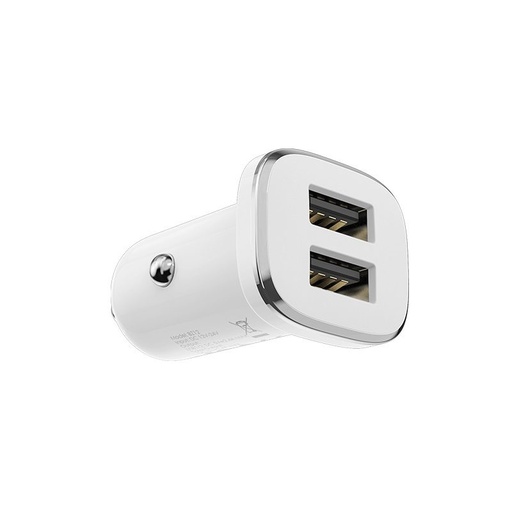 Borofone BZ12 do auta nabíjačka (2xUSB port), 5V 2,4A, biely