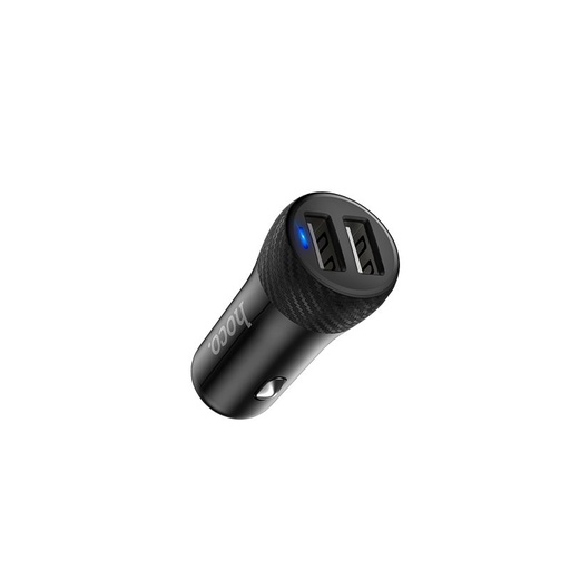 Hoco Z21 do auta nabíjačka (2xUSB port), LED indikátor stavu, 5V 2,4A, čierny