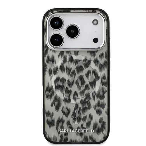 Karl Lagerfeld IML Leopard MagSafe puzdro iPhone 17 Pro (Hnedý) - KLHMP17LHDLEOICW
