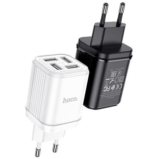 Hoco C84A sieťový nabíjačka (4 USB port), 5V 3,4A, biely