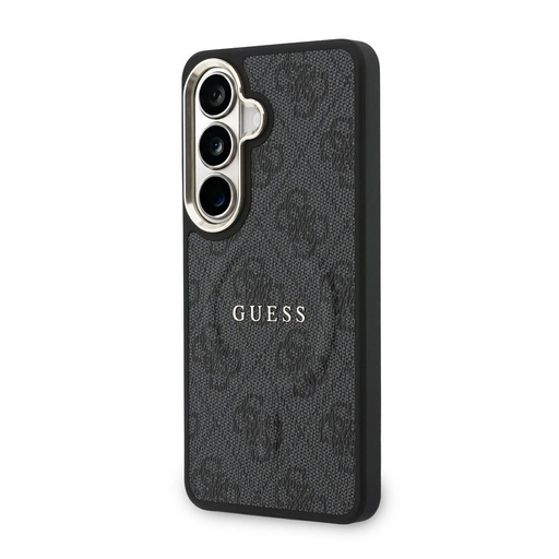 Guess PU Leather 4G Zlatý Frame Magnetic puzdro Samsung Galaxy S26+ (Čierny) - GUHMS26MP4MSEGCK