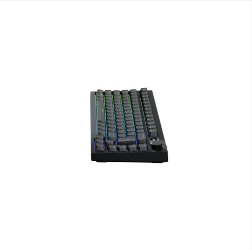 AVAX GM02 PRO 75% Gasket RGB Tri-mode mechanický klávesnica (Čierny) - Gateron červený spínač, maďarský rozloženie