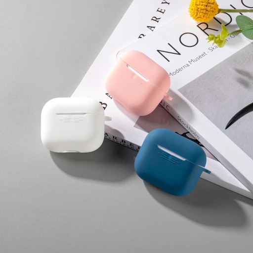 XO K16 silikónový ochranné puzdro s háčikom AirPods 4-k (Ružový)