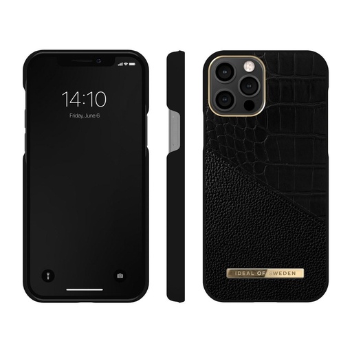 Apple iPhone 12 Pro Max iDeal Nightfall croco prémiový zadný kryt, nightfall croco