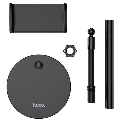 Hoco PH30 stolový telefón a držiak na tablet stojan, kov, čierny