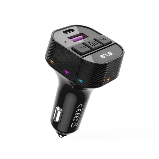 XO BCC17 FM transmitter 30W do auta nabíjačka (Čierny)