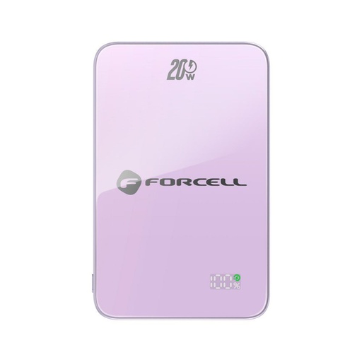 Forcell F-Energy SuperSlim F10K8 MagSafe 15W powerbanka / powerbanka (Fialový) - 10000 mAh