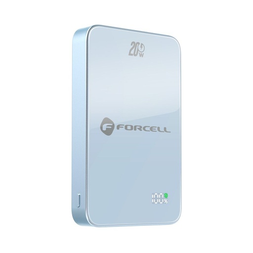 Forcell F-Energy SuperSlim F10K8 MagSafe 15W powerbanka / powerbanka (Modrý) - 10000 mAh