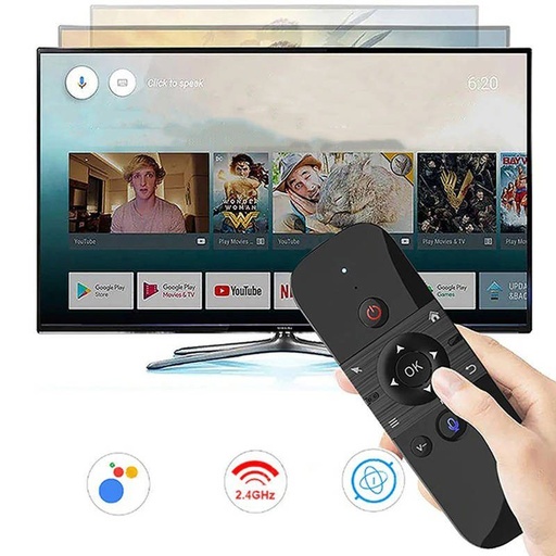 W1 QWERTY diaľkový ovládač SMART TV-hez, bezdrôtový klávesnica k smart TV 3in1, čierny