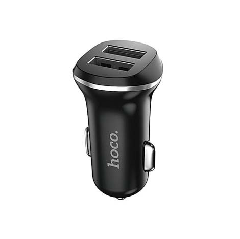 Hoco Z1 2.1A do auta nabíjačka 2xUSB port, Čierny