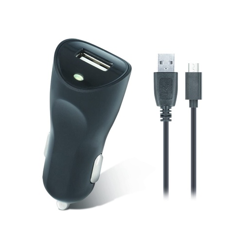 Setty do auta nabíjačka (microUSB kábel), 2 USB port, 2A, čierny