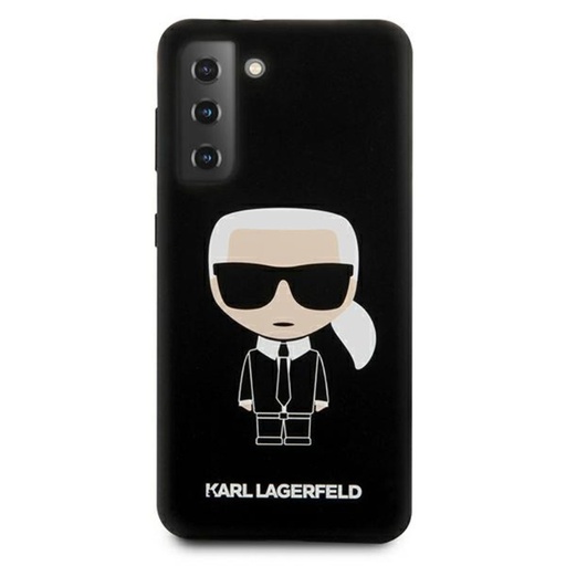 Samsung Galaxy S21 5G Karl Lagerfeld iconic prémiový zadný kryt (Čierny)