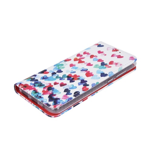 Apple iPhone 7/ 8/ SE 2020/ SE 2022 hearts magnetický knižkové puzdro (srdce vzor)
