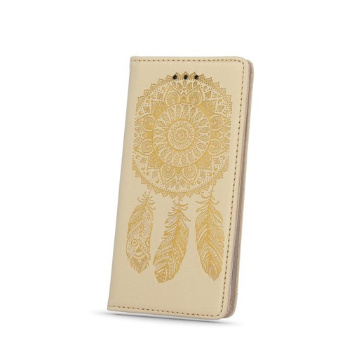 Apple iPhone 6/ 6S smart stamp Dreamcatcher magnetický knižkové puzdro, zlatý