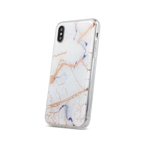 Apple iPhone 7 Plus / iPhone 8 Plus marmur zadný kryt (Biely)