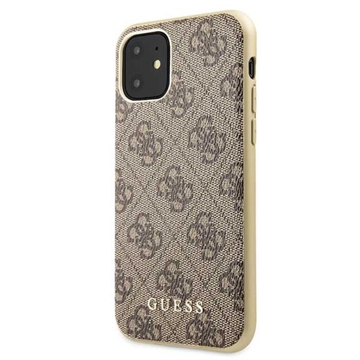 Apple iPhone 11 Guess 4G puzdro – Collection (Hnedý) - GUHCN61G4GB
